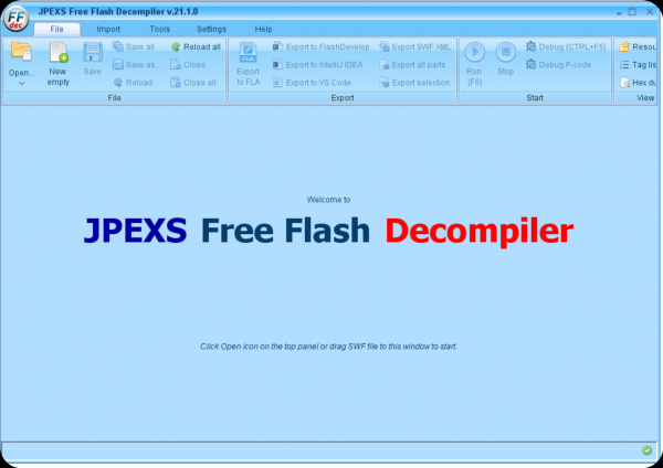 Flash反编译工具下载Flash反编译工具(JPEXSFreeFlashDecompiler)v21.1.0绿色免费版下载