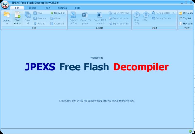 Flash反编译工具下载Flash反编译工具(JPEXSFreeFlashDecompiler)v21.1.0绿色免费版下载
