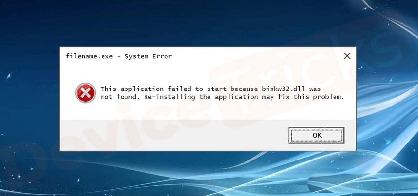 电脑提示binkw32.dll缺失怎么办? 教你轻松解决binkw32.dll丢失问题修复技巧