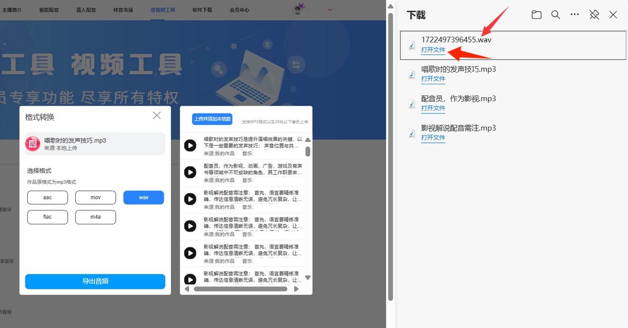 格式不兼容怎么办? 配音鱼快速改变音频文件的格式的技巧
