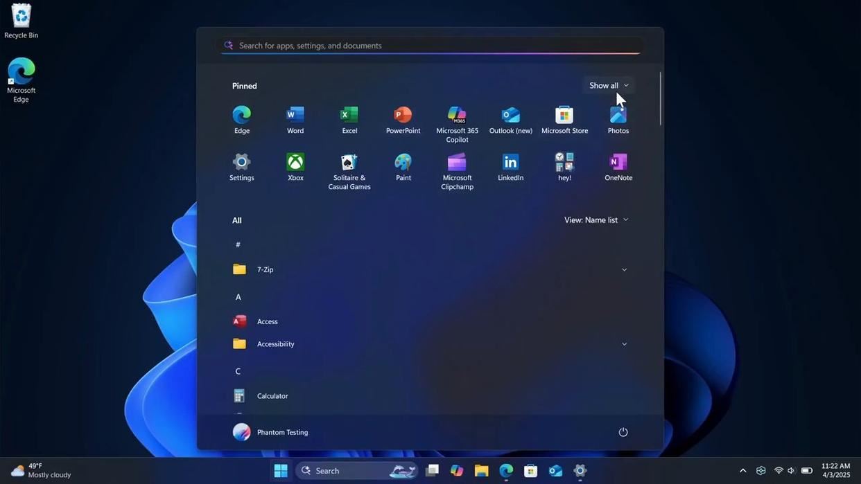 可在一页显示固定图标和所有应用! Win11开始菜单重大更新曝光