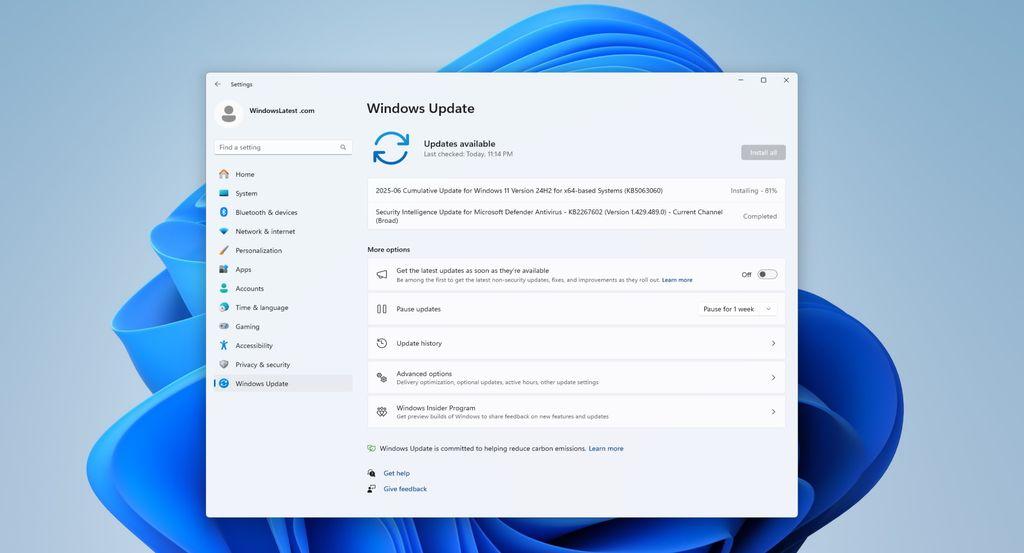 微软紧急重发修复补丁KB5063060! Win11六月更新引发游戏兼容性危机