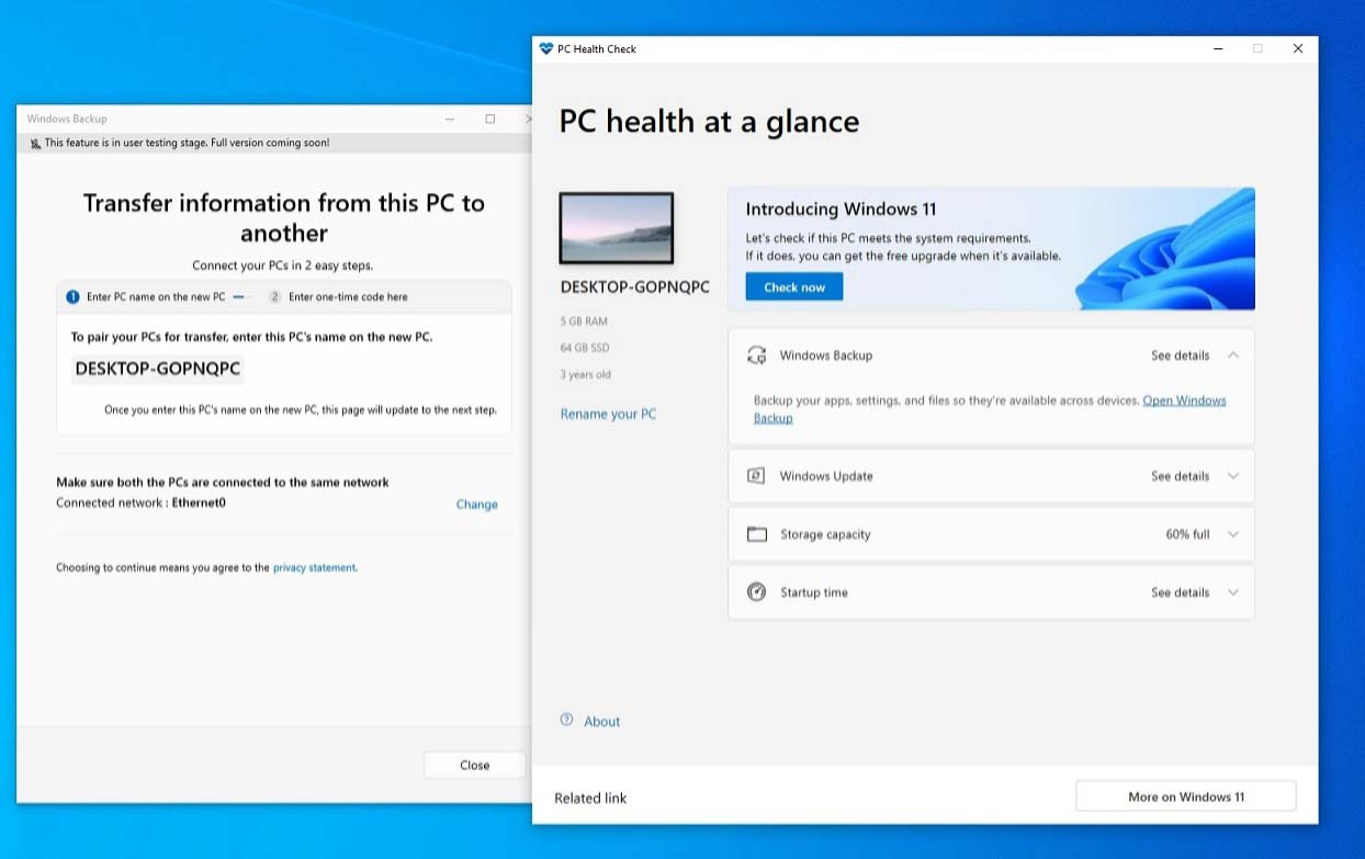 微软推出新备份工具:助力用户将数据从Win10迁移至Win11
