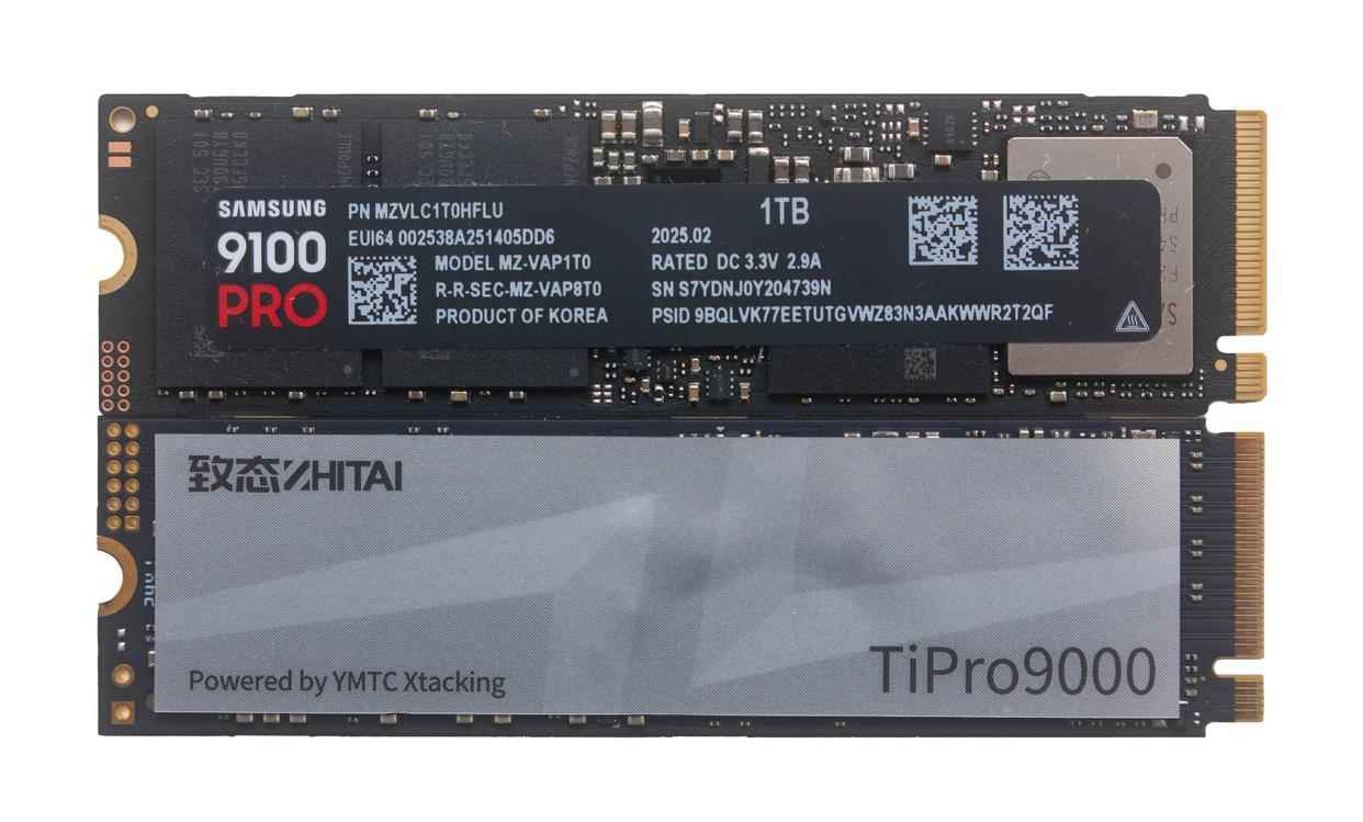 PCIe5.0 SSD怎么选? 致态TiPro9000和三星9100 PRO对比测评