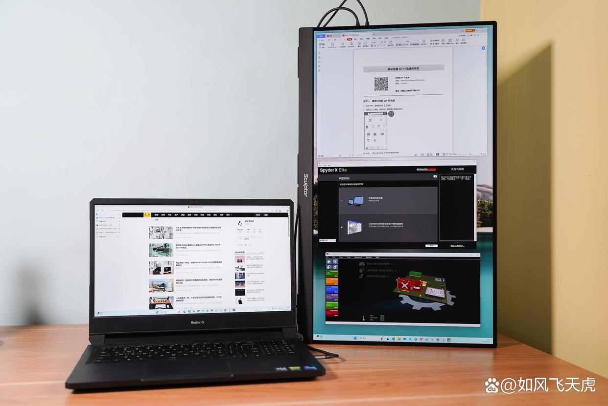 8mm的大屏显示器! 雕塑家4K 27英寸纤薄显示器使用测评