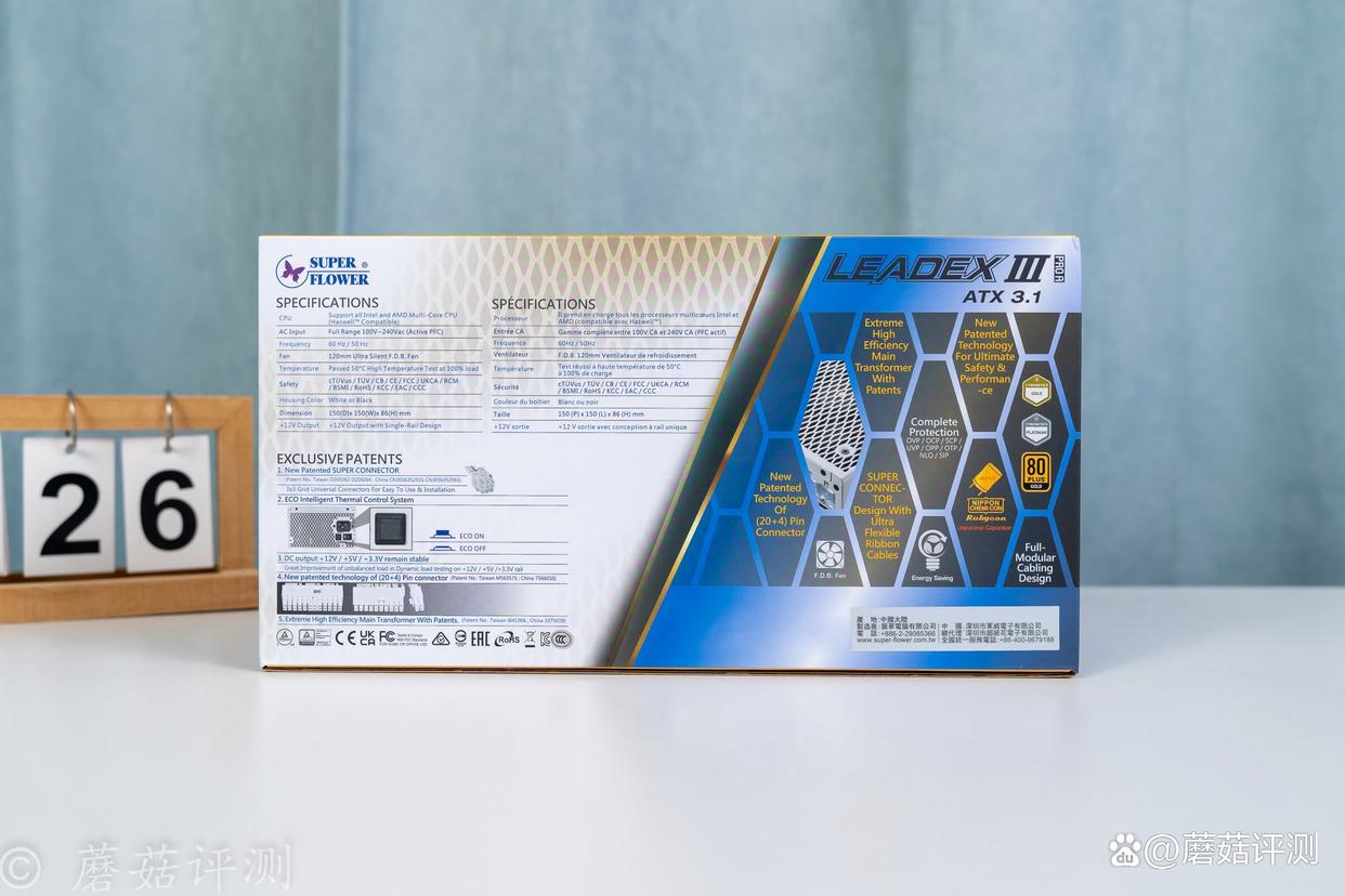 焕新升级九宫格水晶头发光模组! 振华LEADEX III PROA 1000W金牌电源拆解测评