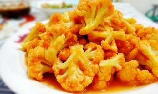  茄汁拌菜花的功效及做法