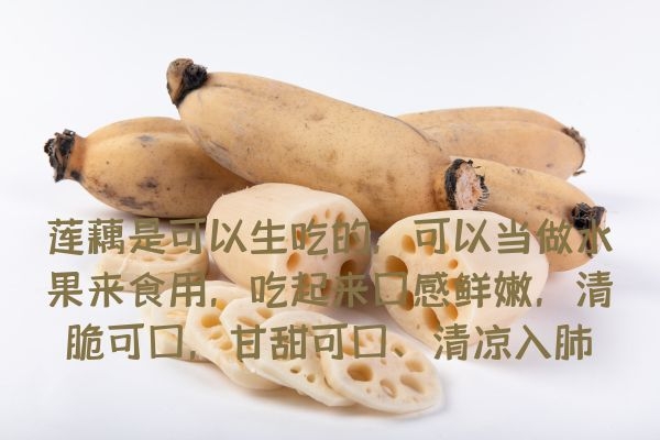  你知道莲藕可以生吃吗？以及莲藕的功效与作用有哪些呢？