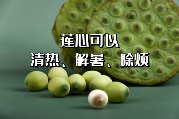  作为药材的莲心的功效和作用与禁忌是什么？
