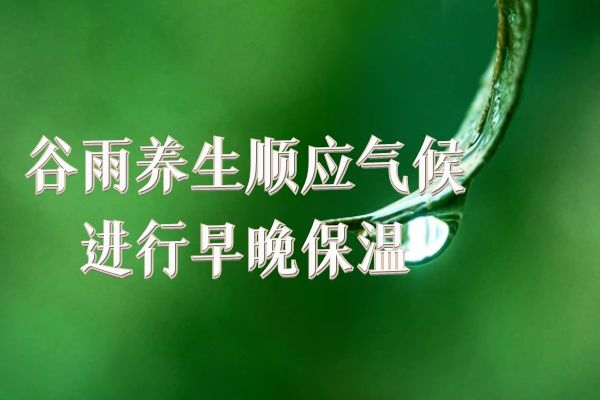  谷雨养生要做好这几方面，就可以顺顺利利入夏啦