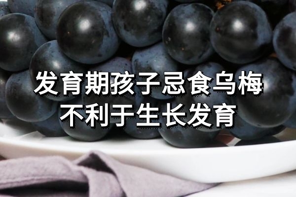 发育期孩子忌食乌梅