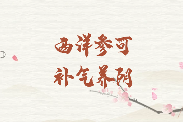  关于西洋参的功效与作用及禁忌你了解多少？