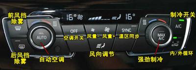 宝马X1中控按钮图解，宝马X1车内按键功能说明