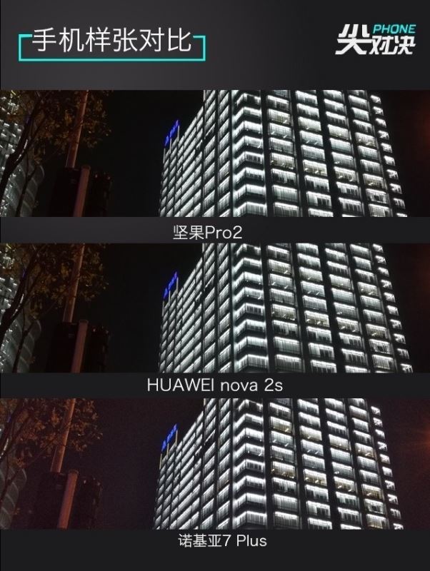 诺基亚7 Plus/坚果Pro2/华为Nova2s详细性能区别对比评测