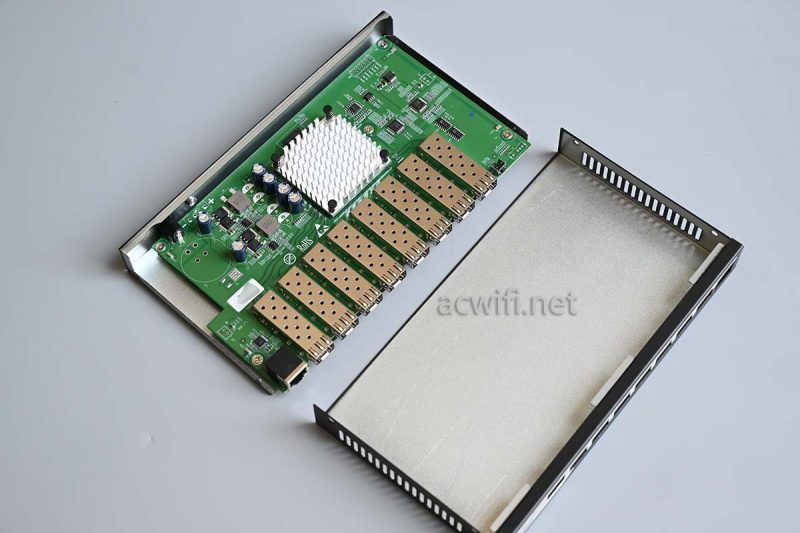 联果8口万兆三层全光交换机LG-SWTGW3C8F拆机测评
