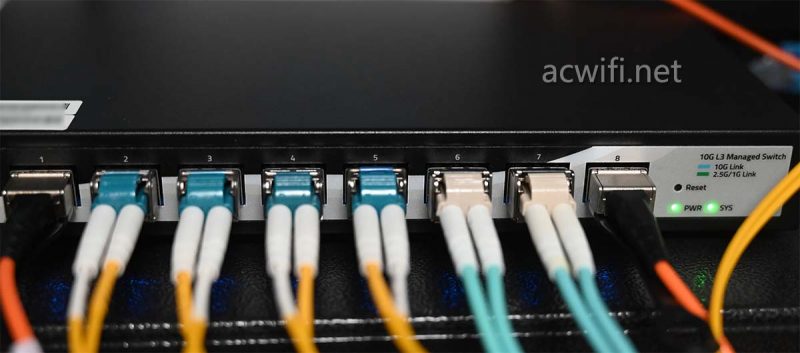 联果8口万兆三层全光交换机LG-SWTGW3C8F拆机测评